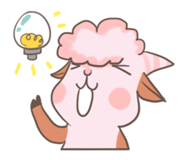A Little Cute Pink Goat sticker #11415674