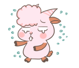 A Little Cute Pink Goat sticker #11415675
