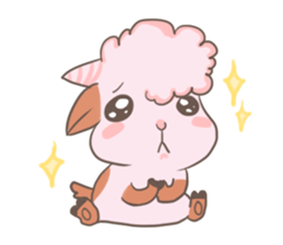 A Little Cute Pink Goat sticker #11415676