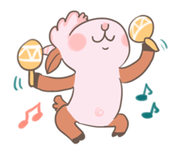 A Little Cute Pink Goat sticker #11415677