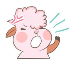 A Little Cute Pink Goat sticker #11415683