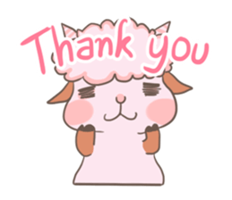 A Little Cute Pink Goat sticker #11415685