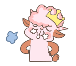 A Little Cute Pink Goat sticker #11415686