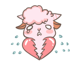 A Little Cute Pink Goat sticker #11415689