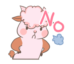 A Little Cute Pink Goat sticker #11415692