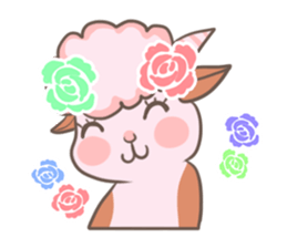 A Little Cute Pink Goat sticker #11415693
