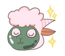 A Little Cute Pink Goat sticker #11415694