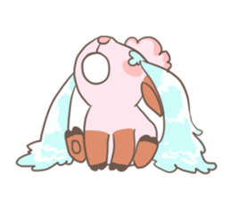 A Little Cute Pink Goat sticker #11415695