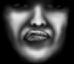 Face jet black of the darkness sticker #11415978