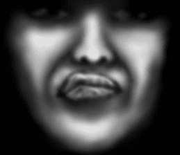 Face jet black of the darkness sticker #11415978