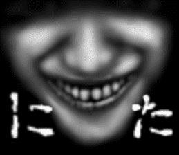 Face jet black of the darkness sticker #11415979