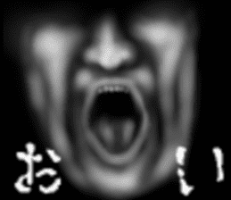 Face jet black of the darkness sticker #11415982