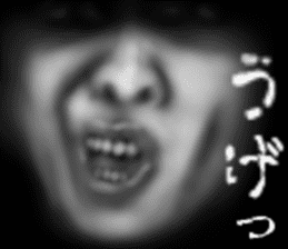 Face jet black of the darkness sticker #11415992