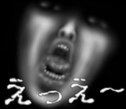 Face jet black of the darkness sticker #11416005