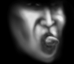 Face jet black of the darkness sticker #11416011