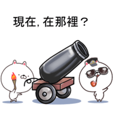 Cat soldier. sticker #11416119