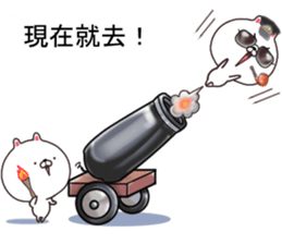 Cat soldier. sticker #11416122