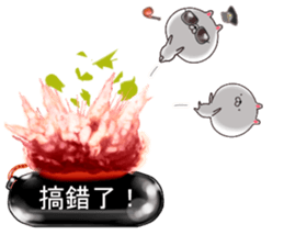 Cat soldier. sticker #11416130