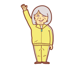 Cheerful teacher sticker #11416216