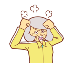 Cheerful teacher sticker #11416228