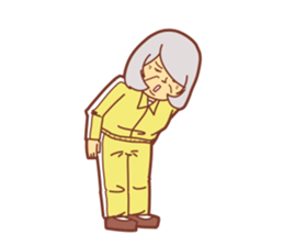 Cheerful teacher sticker #11416230