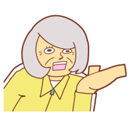 Cheerful teacher sticker #11416238