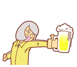 Cheerful teacher sticker #11416242