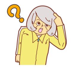 Cheerful teacher sticker #11416248