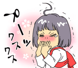 Maiden to write a calligraphy 2 sticker #11416666