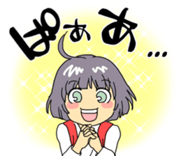 Maiden to write a calligraphy 2 sticker #11416671