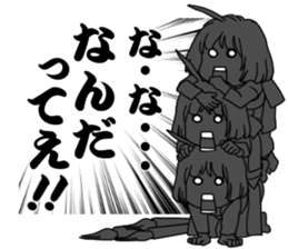 Maiden to write a calligraphy 2 sticker #11416683