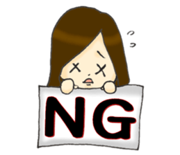 Her name is Hitomi sticker #11416877