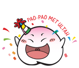 PaoPao Shoutao - Peach Bun sticker #11416941