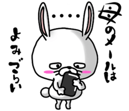 Because he is a rabbit sticker #11416994