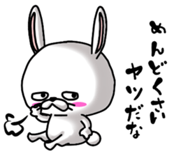 Because he is a rabbit sticker #11416999