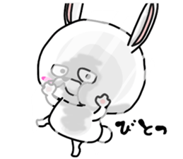 Because he is a rabbit sticker #11417026