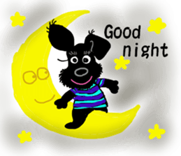 Black Miniature Schnauzer COCO 2 sticker #11417757