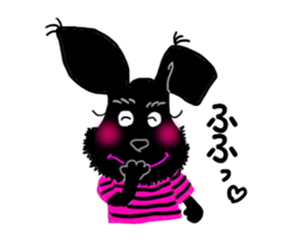 Black Miniature Schnauzer COCO 2 sticker #11417758