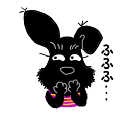 Black Miniature Schnauzer COCO 2 sticker #11417760