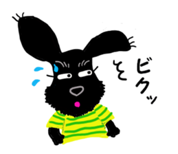 Black Miniature Schnauzer COCO 2 sticker #11417761