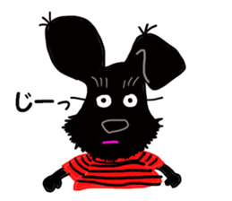 Black Miniature Schnauzer COCO 2 sticker #11417770