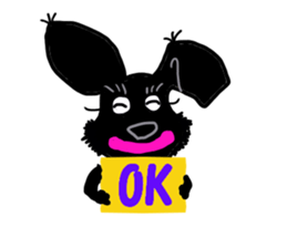 Black Miniature Schnauzer COCO 2 sticker #11417778
