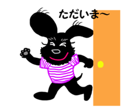 Black Miniature Schnauzer COCO 2 sticker #11417783