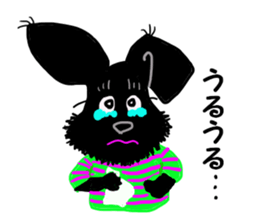 Black Miniature Schnauzer COCO 2 sticker #11417785