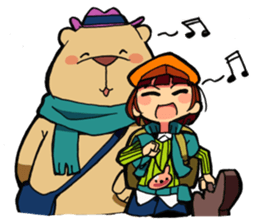 OCARINA and BEAR sticker #11418061