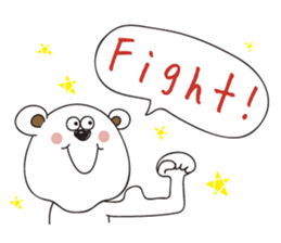 White bear stamp sticker #11418296