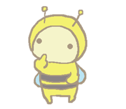 A little honey bee sticker 3 sticker #11418833