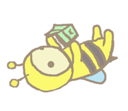 A little honey bee sticker 3 sticker #11418839
