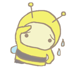 A little honey bee sticker 3 sticker #11418841