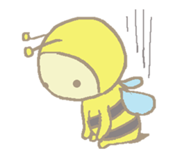 A little honey bee sticker 3 sticker #11418848